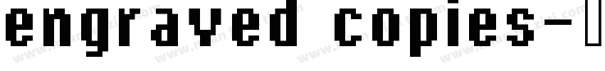 engraved copies字体转换